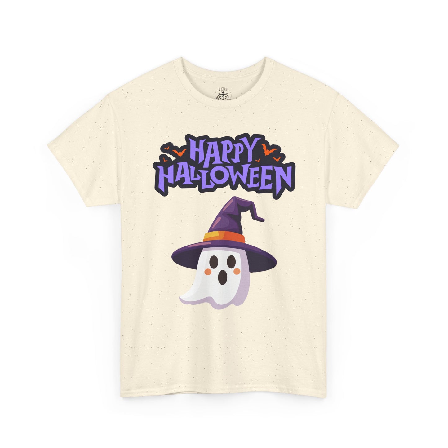 Halloween Ghost Heavy Cotton Tee, Unisex, Cute Shirt, Funny Spooky, Fall Fashion