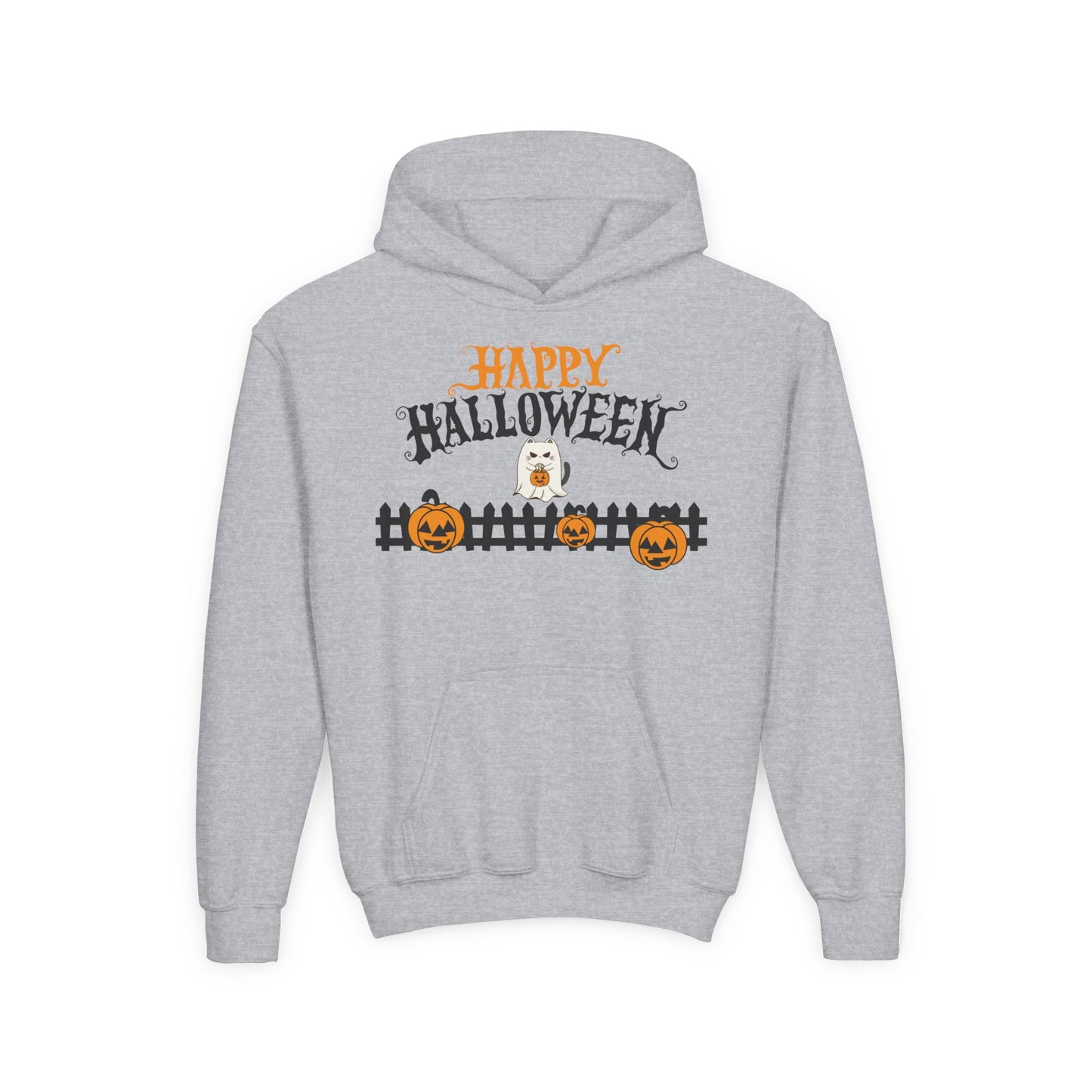 Halloween Youth Hoodie Sweatshirt, Spooky Season Clothing, Trick or Treat Outfit