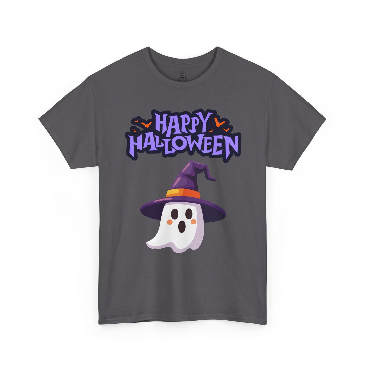 Halloween Ghost Heavy Cotton Tee, Unisex, Cute Shirt, Funny Spooky, Fall Fashion