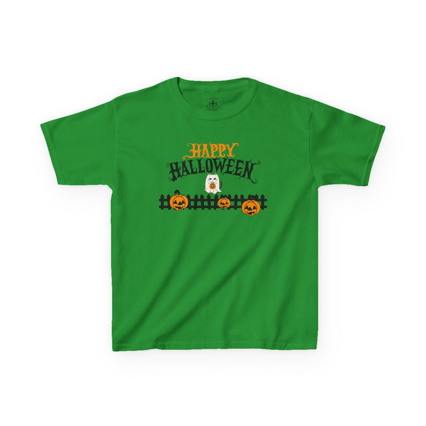 Happy Halloween Kids Tee, Halloween Shirt, Kids Cotton Tee, Trick or Treat Outfit, Festive Kids Apparel