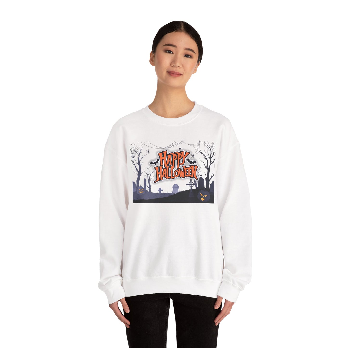 Halloween Crewneck Sweatshirt, Unisex Cozy Sweater, Fall Apparel, Spooky Season Outfit, Gift for Halloween Lovers