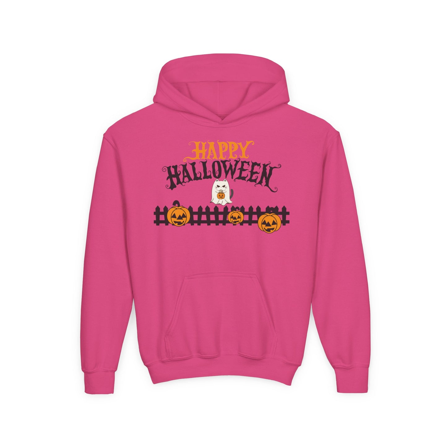 Halloween Youth Hoodie Sweatshirt, Spooky Season Clothing, Trick or Treat Outfit