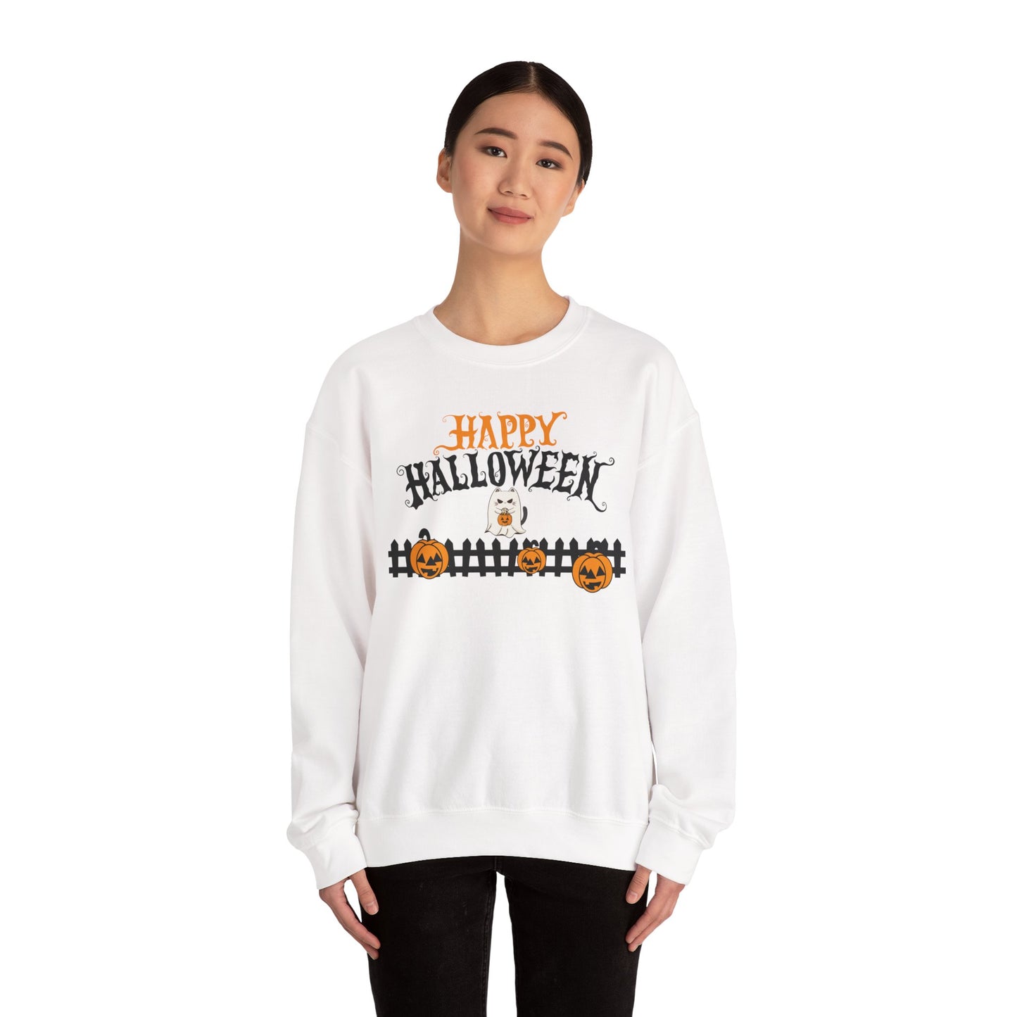 Halloween Sweatshirt, Cozy Fall Apparel, Pumpkin Lovers, Spooky Season Gift