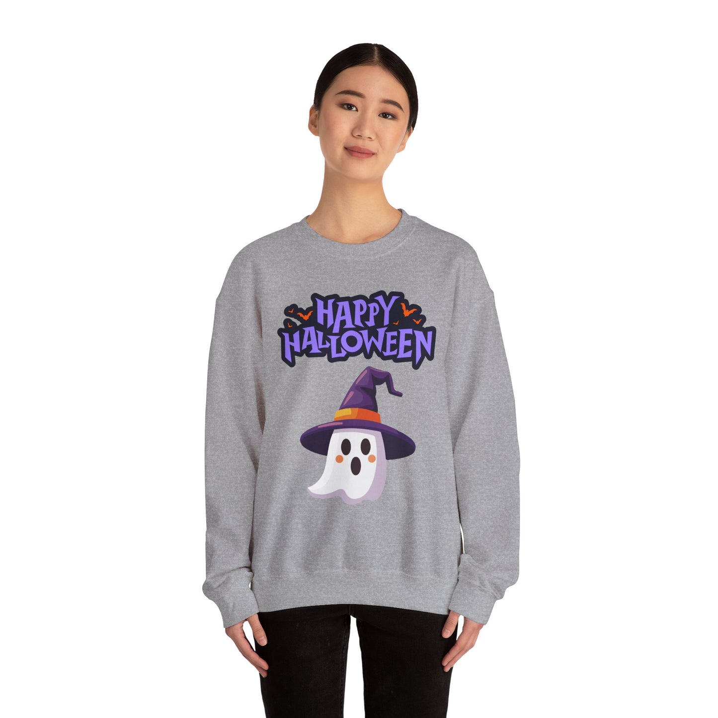 Halloween Ghost Crewneck Sweatshirt, Unisex, Fall Fashion, Spooky Season Clothes