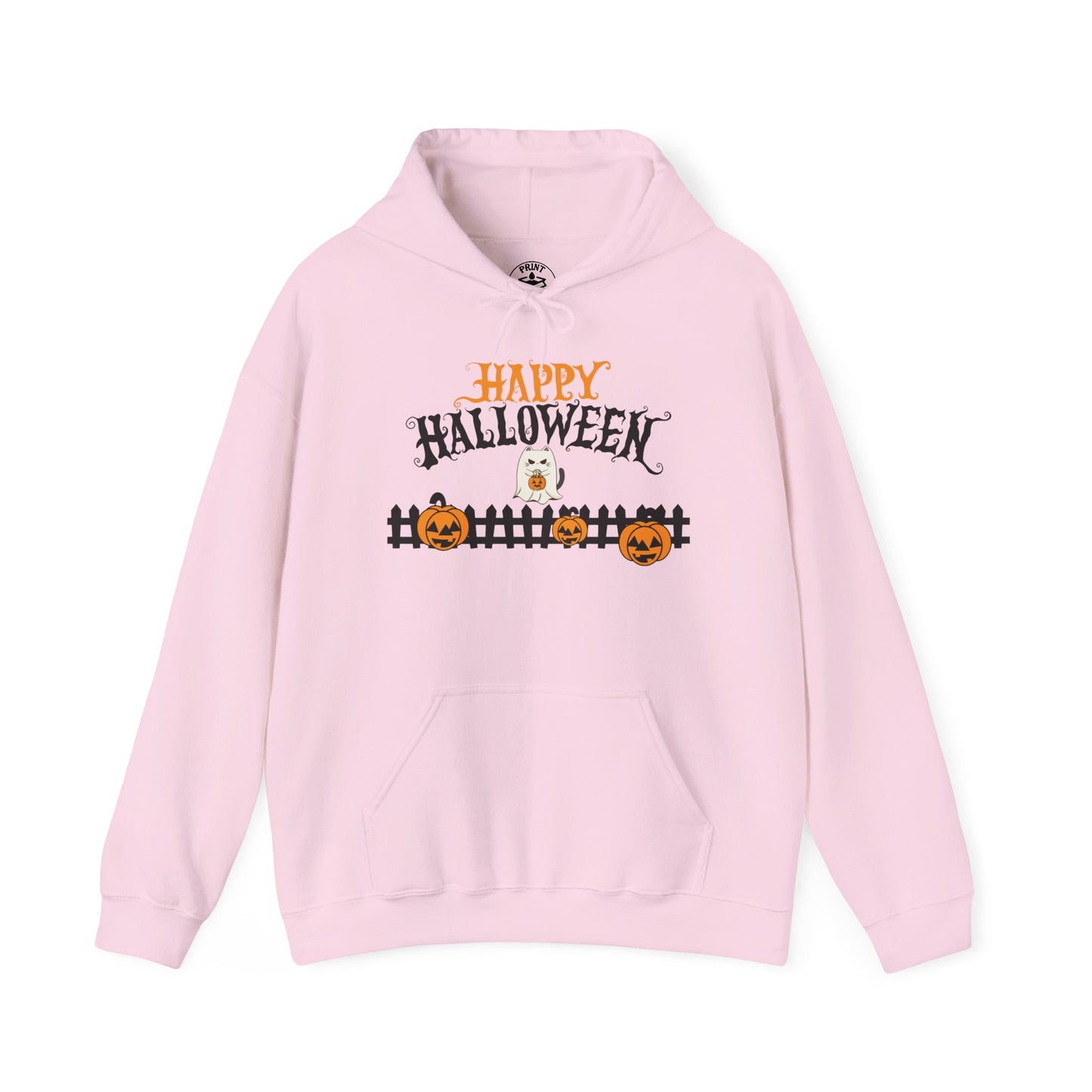 Halloween Hooded Pullover Sweatshirt | Unisex Fleece, Cozy Fall Apparel