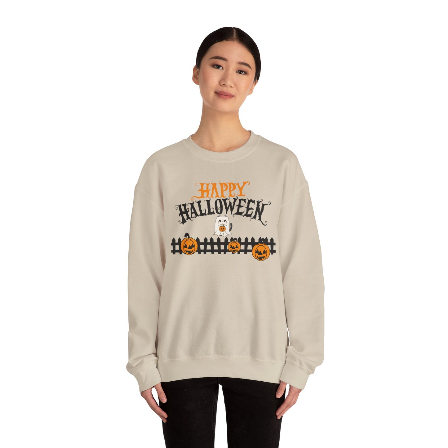 Halloween Sweatshirt, Cozy Fall Apparel, Pumpkin Lovers, Spooky Season Gift