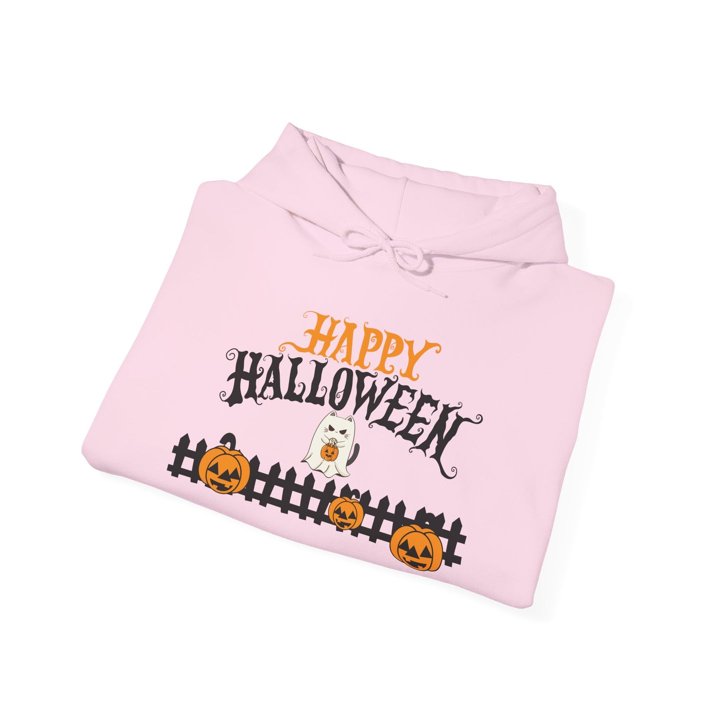 Halloween Hooded Pullover Sweatshirt | Unisex Fleece, Cozy Fall Apparel