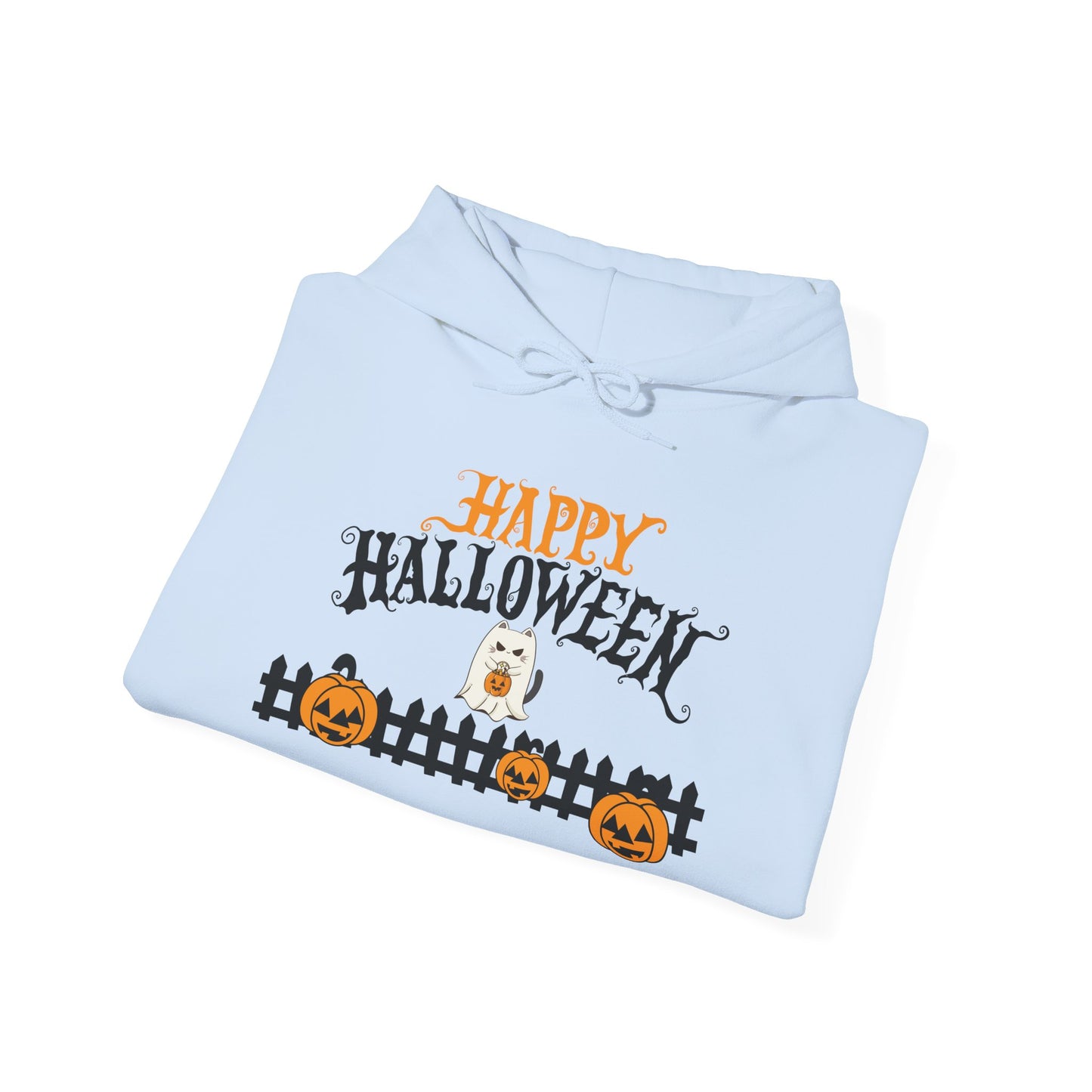 Halloween Hooded Pullover Sweatshirt | Unisex Fleece, Cozy Fall Apparel