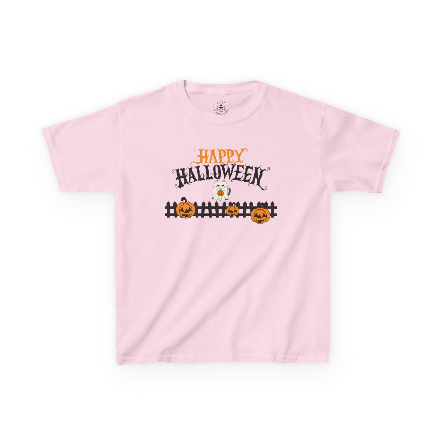 Happy Halloween Kids Tee, Halloween Shirt, Kids Cotton Tee, Trick or Treat Outfit, Festive Kids Apparel