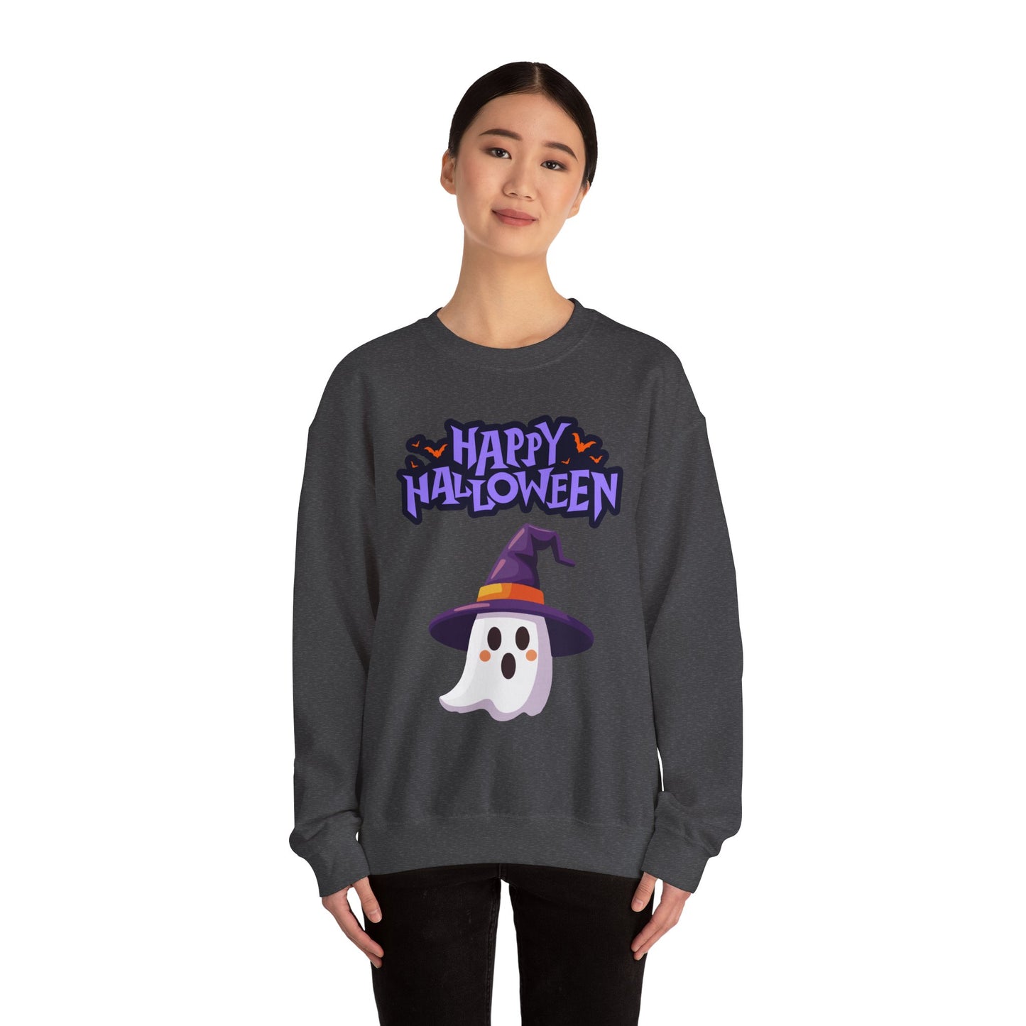 Halloween Ghost Crewneck Sweatshirt, Unisex, Fall Fashion, Spooky Season Clothes
