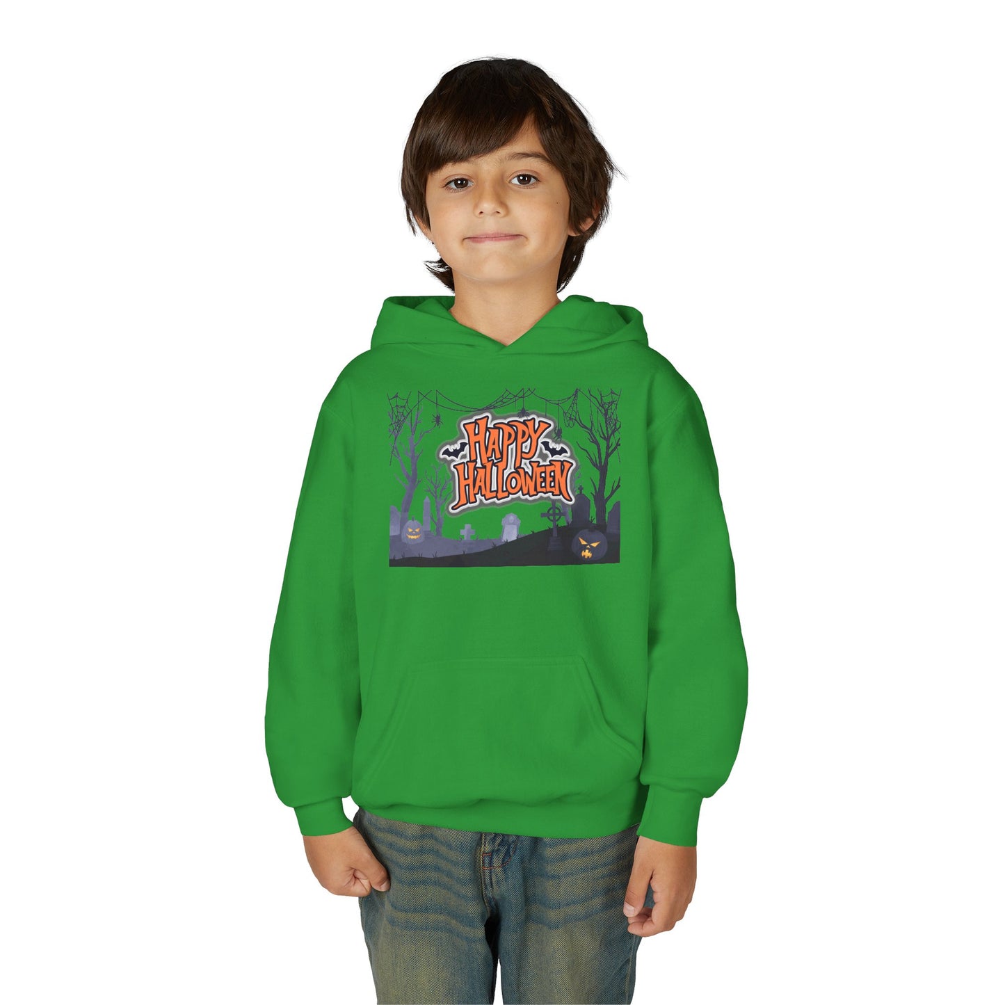 Youth Halloween Sweatshirt - Cozy Fall Apparel, Spooky Season Gift, Kids Hoodie, Holiday Celebration Wear, Trick or Treat Outfit