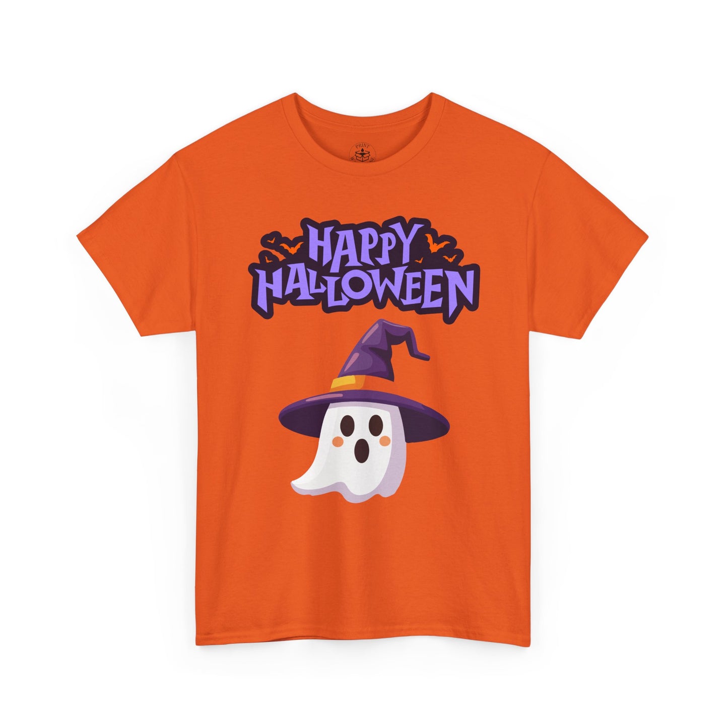 Halloween Ghost Heavy Cotton Tee, Unisex, Cute Shirt, Funny Spooky, Fall Fashion