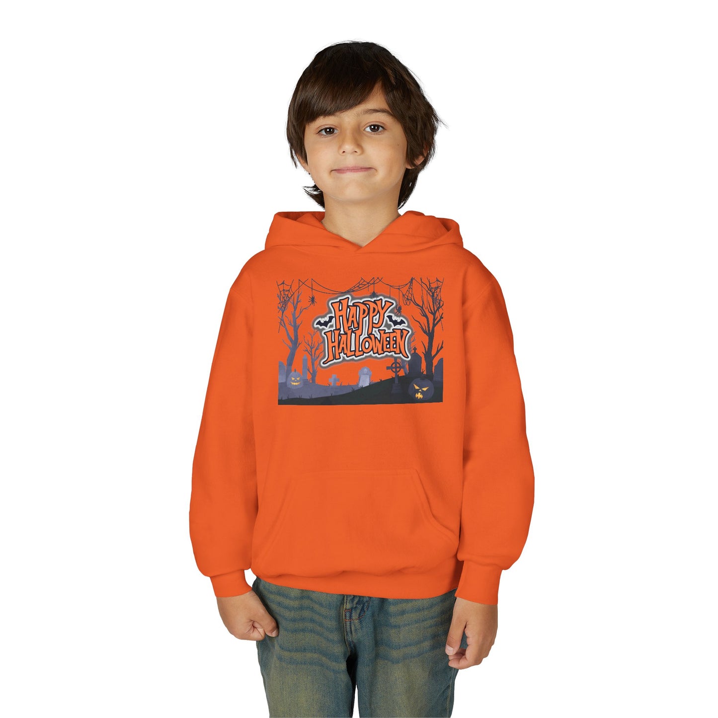 Youth Halloween Sweatshirt - Cozy Fall Apparel, Spooky Season Gift, Kids Hoodie, Holiday Celebration Wear, Trick or Treat Outfit