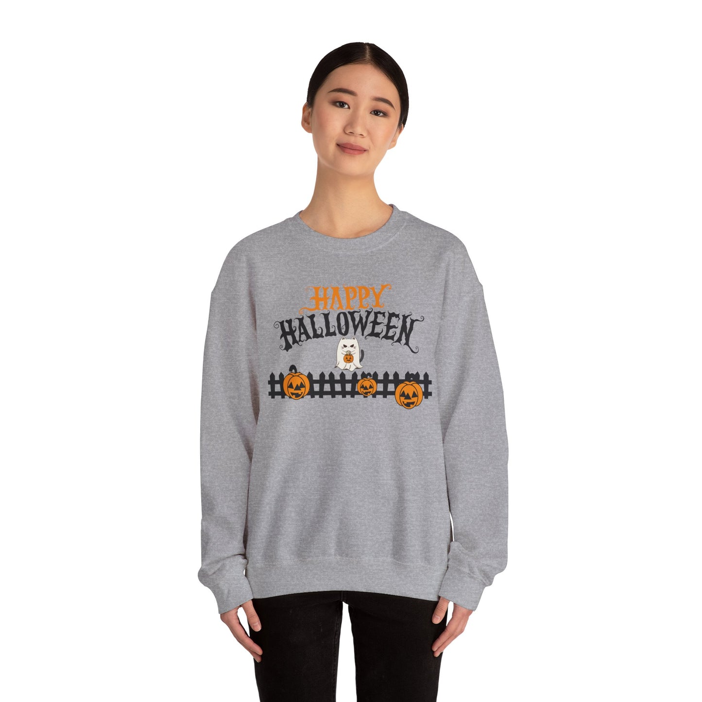 Halloween Sweatshirt, Cozy Fall Apparel, Pumpkin Lovers, Spooky Season Gift
