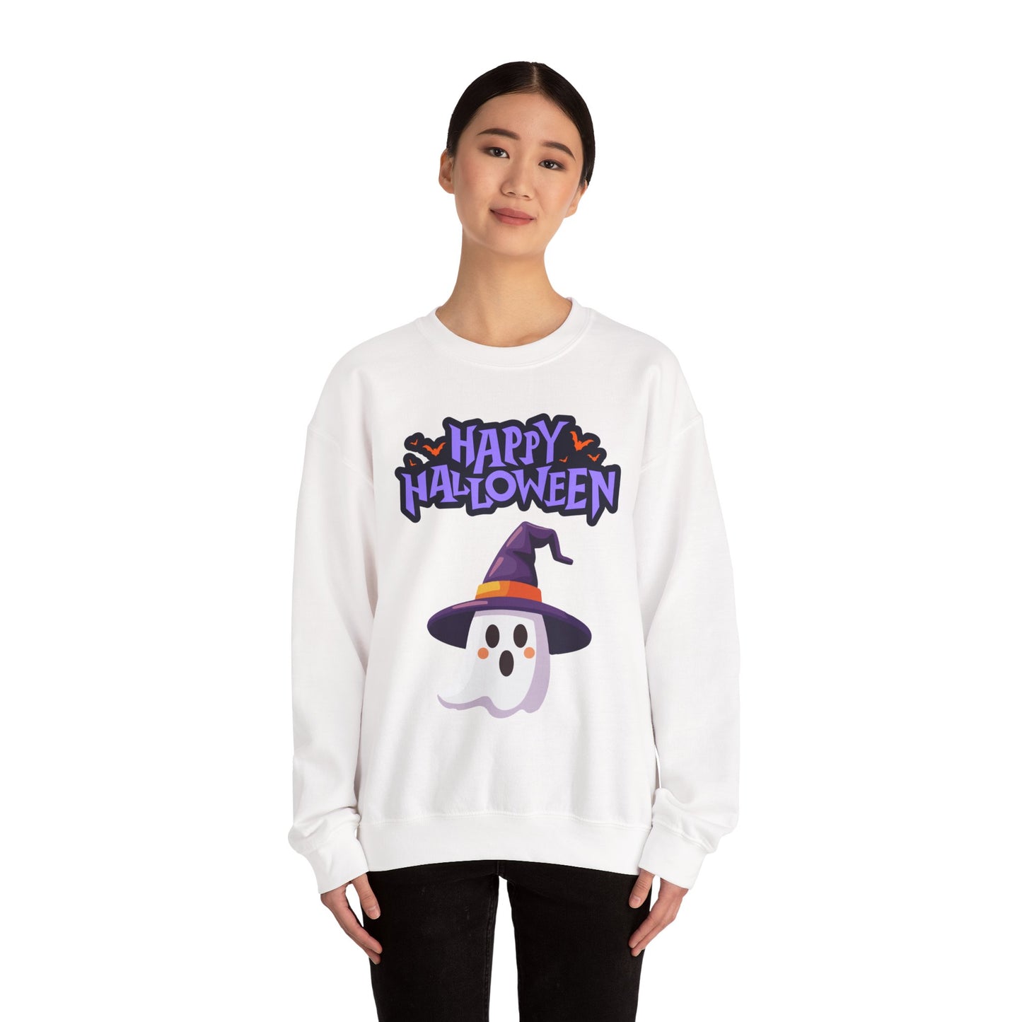 Halloween Ghost Crewneck Sweatshirt, Unisex, Fall Fashion, Spooky Season Clothes