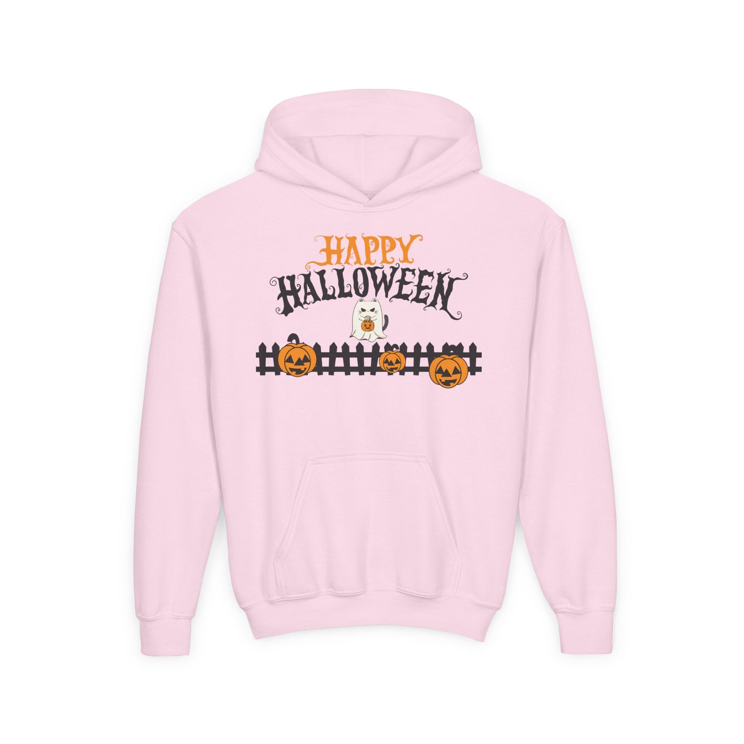 Halloween Youth Hoodie Sweatshirt, Spooky Season Clothing, Trick or Treat Outfit