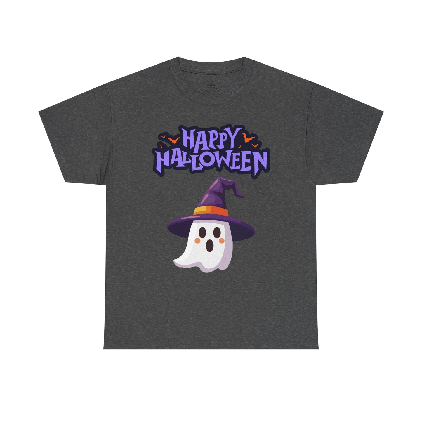 Halloween Ghost Heavy Cotton Tee, Unisex, Cute Shirt, Funny Spooky, Fall Fashion