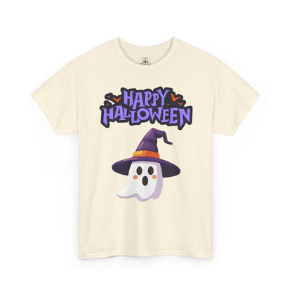 Halloween Ghost Heavy Cotton Tee, Unisex, Cute Shirt, Funny Spooky, Fall Fashion