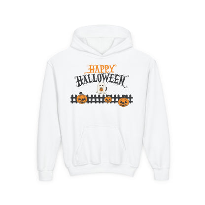 Halloween Youth Hoodie Sweatshirt, Spooky Season Clothing, Trick or Treat Outfit