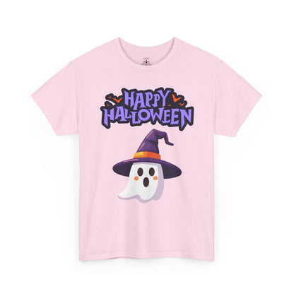Halloween Ghost Heavy Cotton Tee, Unisex, Cute Shirt, Funny Spooky, Fall Fashion