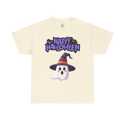 Halloween Ghost Heavy Cotton Tee, Unisex, Cute Shirt, Funny Spooky, Fall Fashion