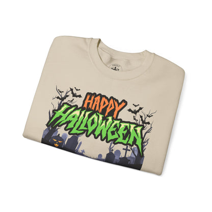 Happy Halloween Crewneck Sweatshirt, Halloween Apparel, Fall Fashion, [...]