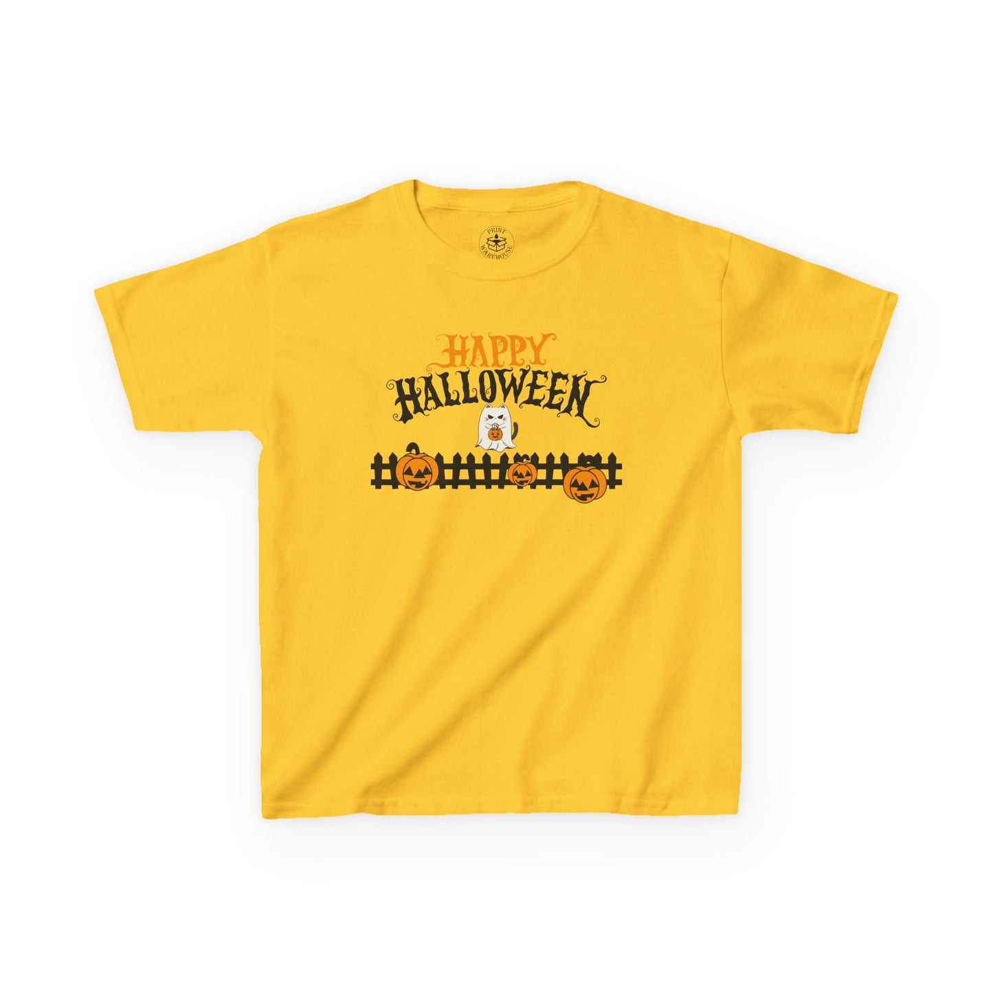 Happy Halloween Kids Tee, Halloween Shirt, Kids Cotton Tee, Trick or Treat Outfit, Festive Kids Apparel