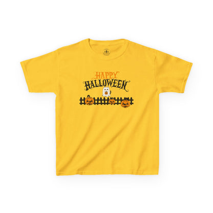 Happy Halloween Kids Tee, Halloween Shirt, Kids Cotton Tee, Trick or Treat Outfit, Festive Kids Apparel