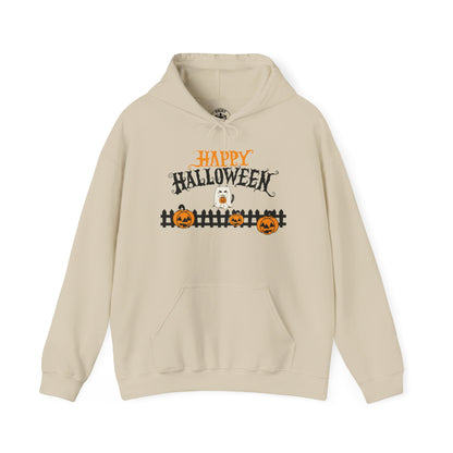 Halloween Hooded Pullover Sweatshirt | Unisex Fleece, Cozy Fall Apparel