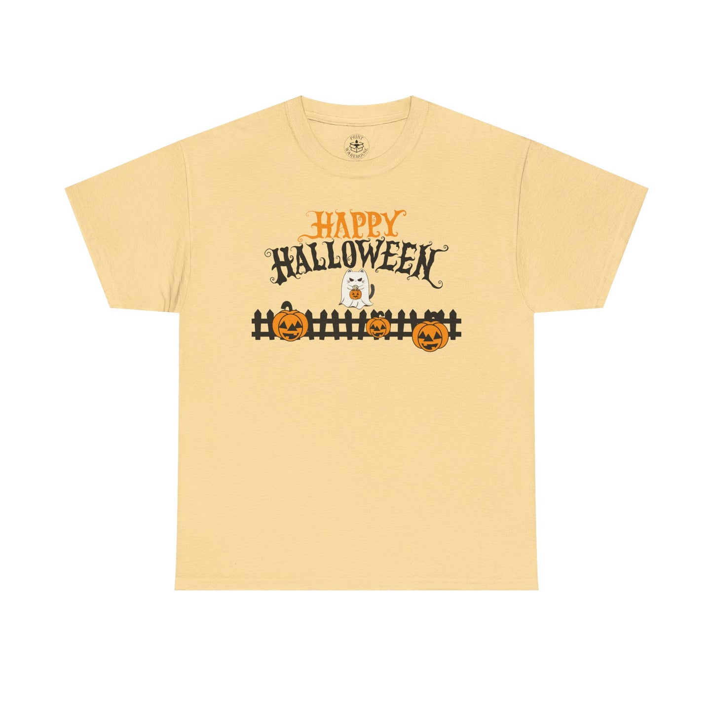 Halloween Unisex Cotton Tee, Halloween Shirt, Spooky Tee, Pumpkin T-Shirt, Fall Fashion, Halloween Costume