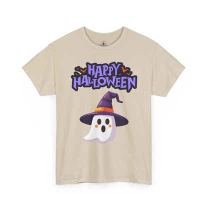 Halloween Ghost Heavy Cotton Tee, Unisex, Cute Shirt, Funny Spooky, Fall Fashion