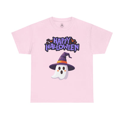 Halloween Ghost Heavy Cotton Tee, Unisex, Cute Shirt, Funny Spooky, Fall Fashion