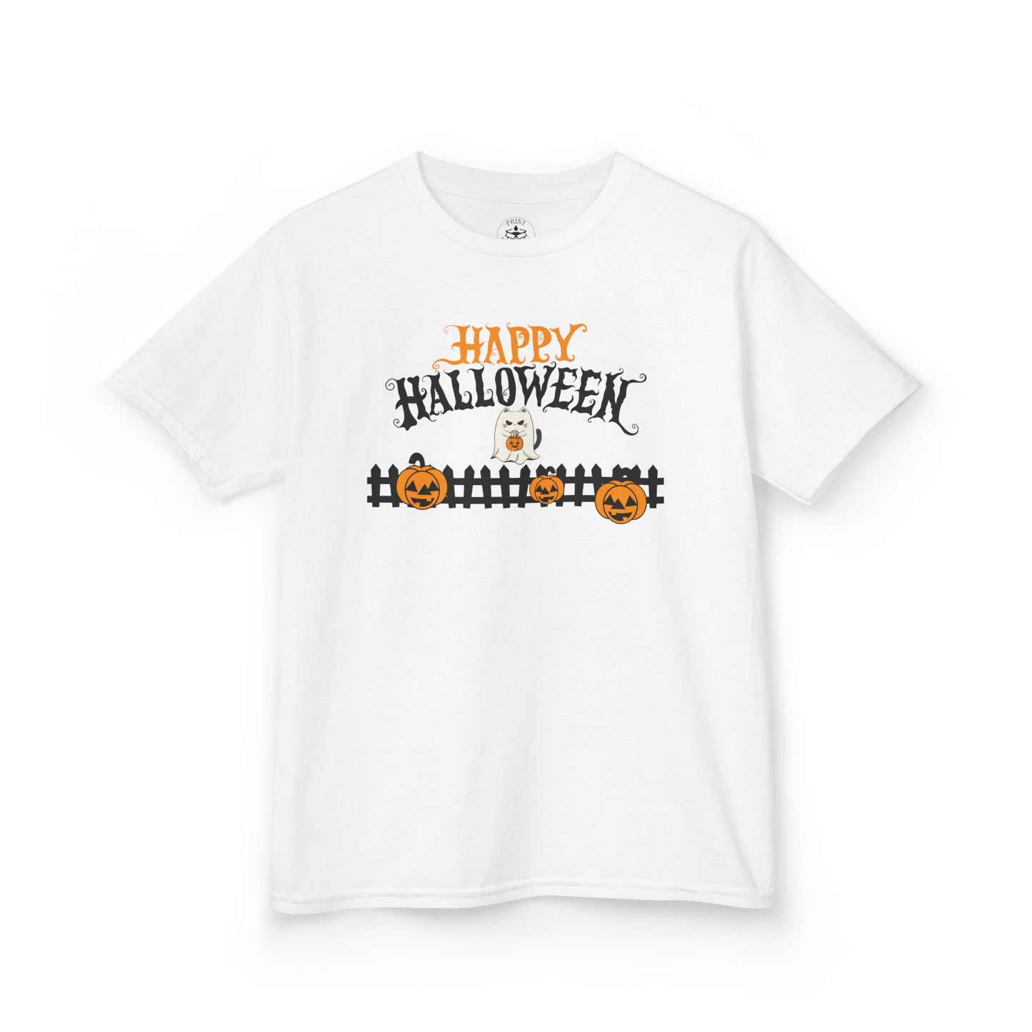 Happy Halloween Kids Tee, Halloween Shirt, Kids Cotton Tee, Trick or Treat Outfit, Festive Kids Apparel