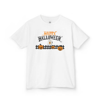 Happy Halloween Kids Tee, Halloween Shirt, Kids Cotton Tee, Trick or Treat Outfit, Festive Kids Apparel