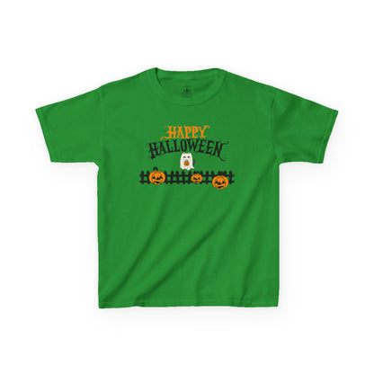 Happy Halloween Kids Tee, Halloween Shirt, Kids Cotton Tee, Trick or Treat Outfit, Festive Kids Apparel