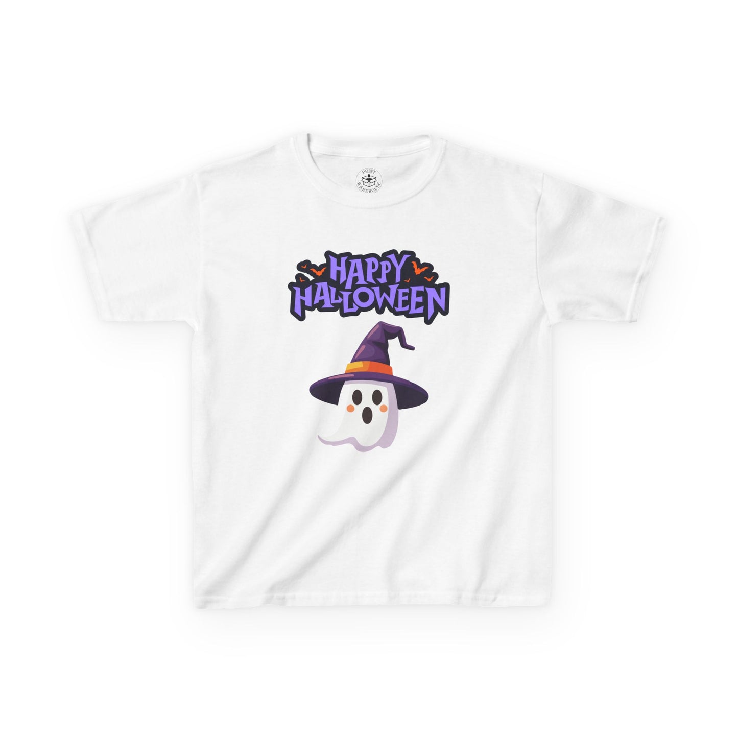 Halloween Kids Tee, Cute Ghost Shirt, Spooky Kids Clothing, Trick or Treat Tee