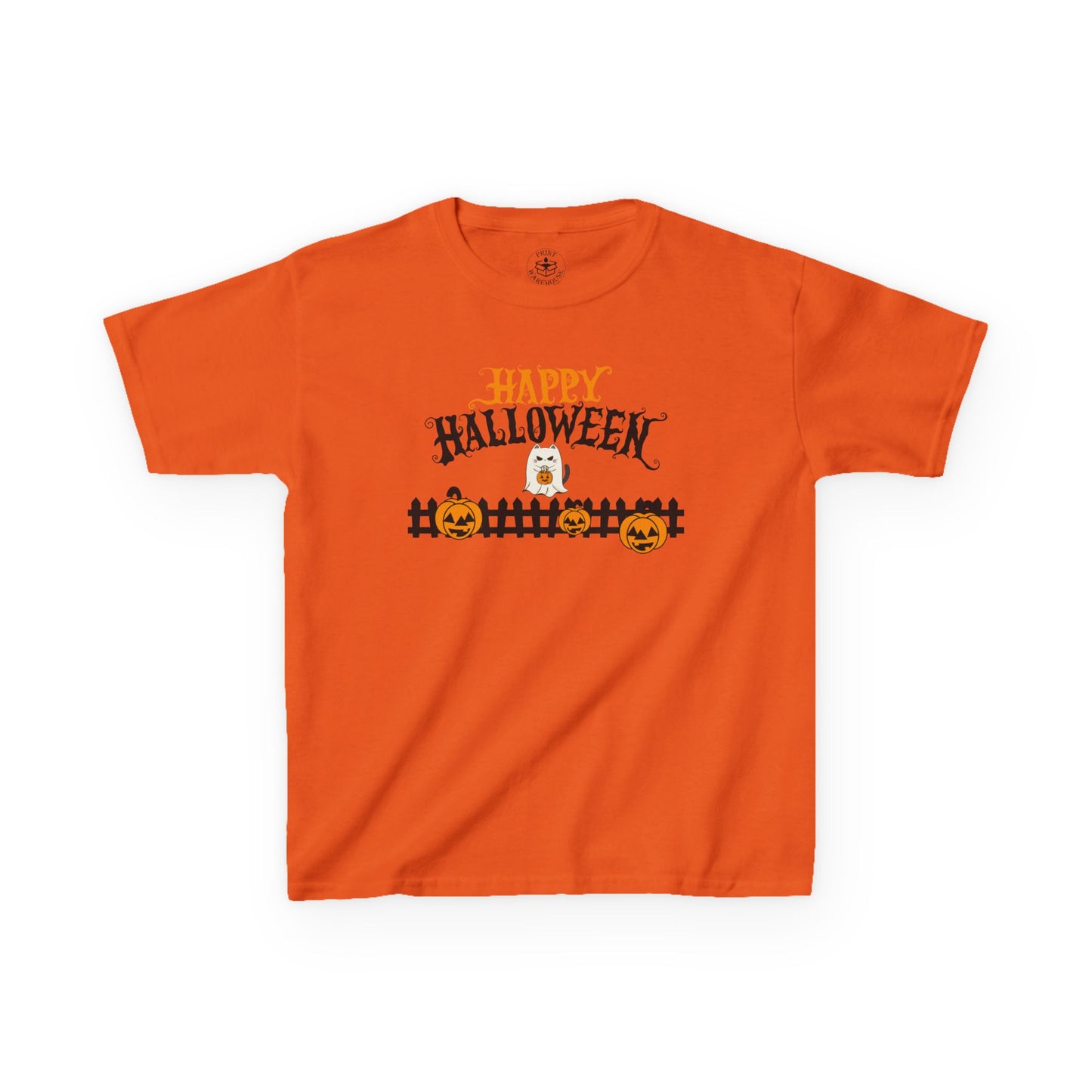 Happy Halloween Kids Tee, Halloween Shirt, Kids Cotton Tee, Trick or Treat Outfit, Festive Kids Apparel