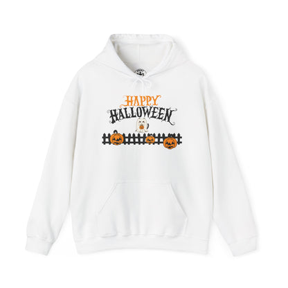 Halloween Hooded Pullover Sweatshirt | Unisex Fleece, Cozy Fall Apparel