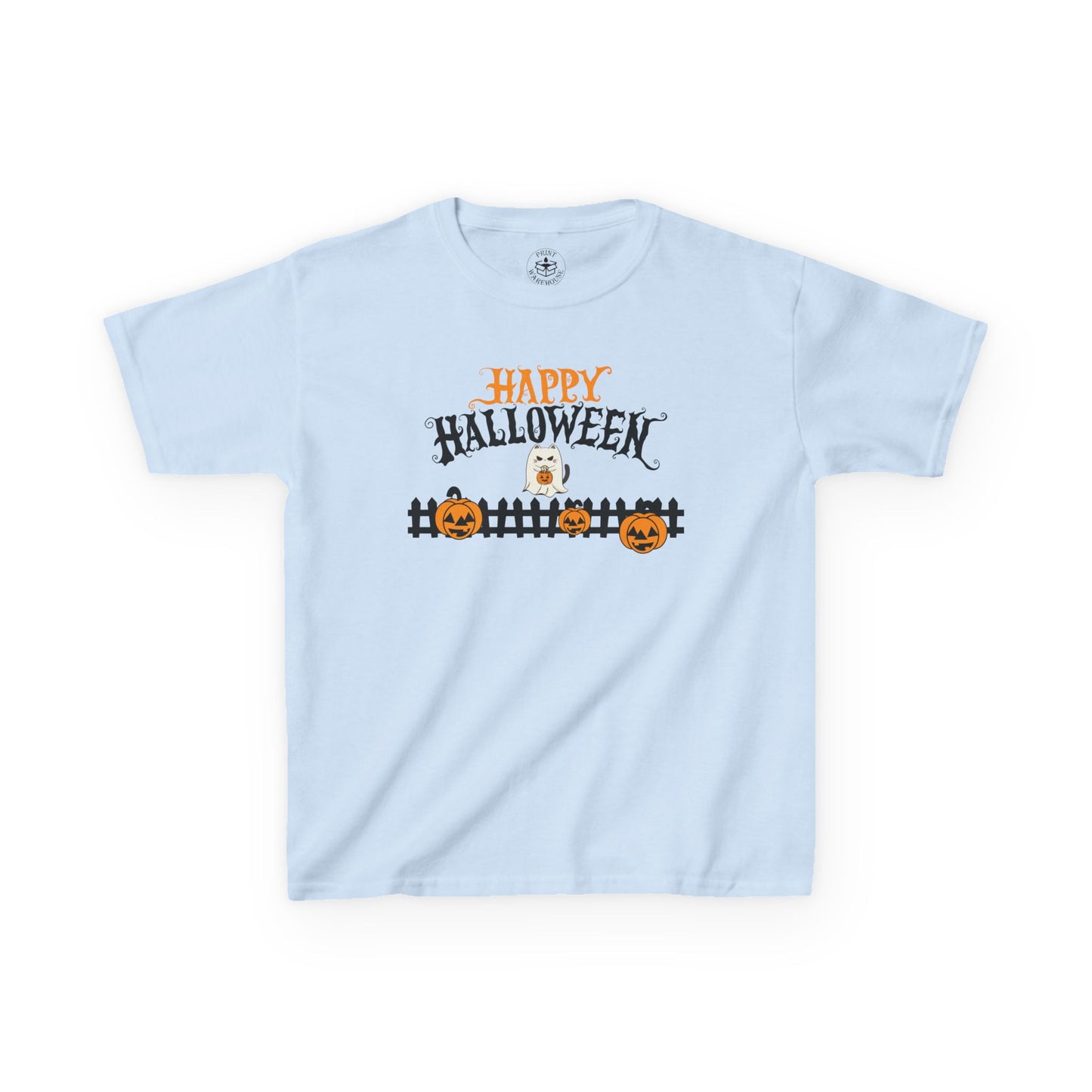 Happy Halloween Kids Tee, Halloween Shirt, Kids Cotton Tee, Trick or Treat Outfit, Festive Kids Apparel