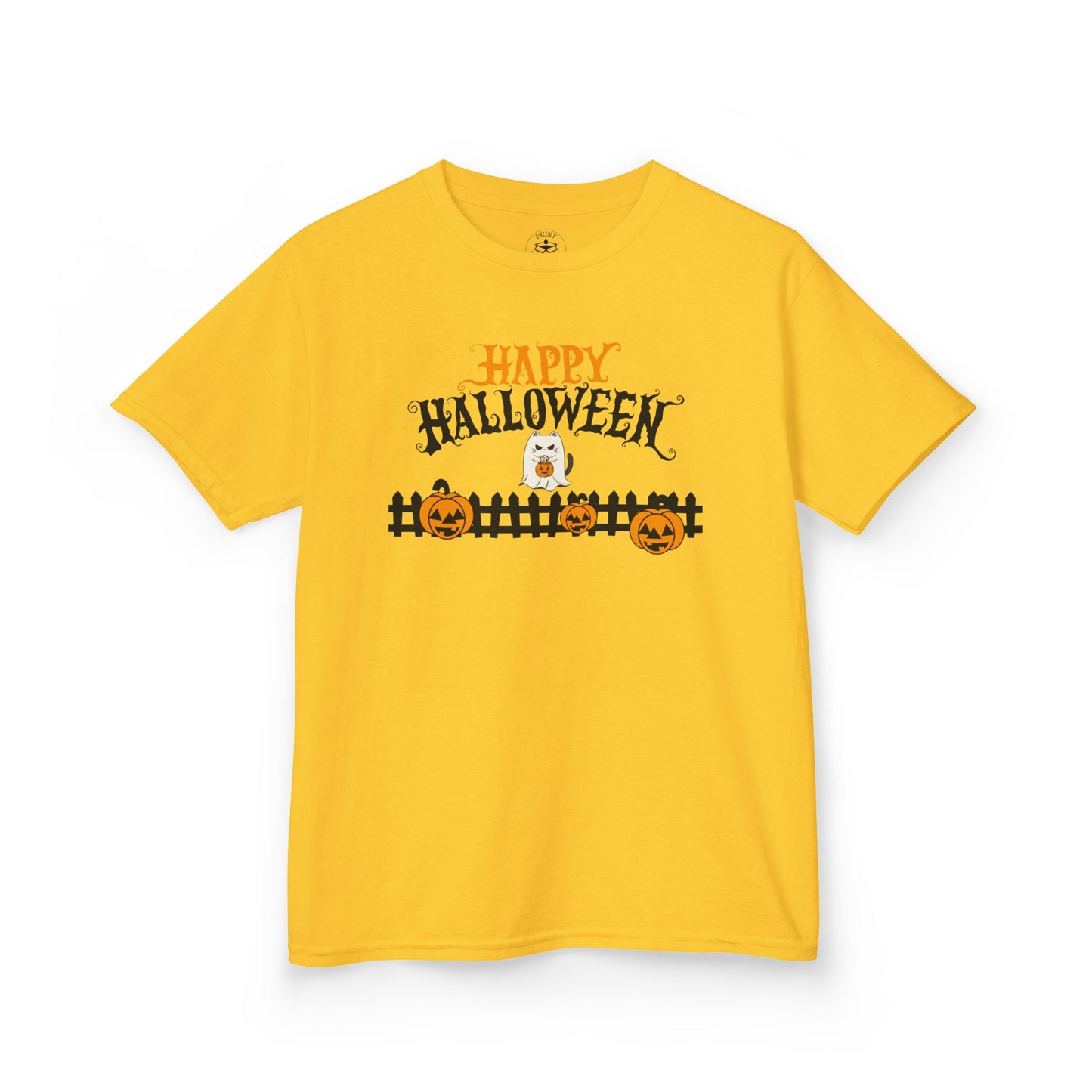 Happy Halloween Kids Tee, Halloween Shirt, Kids Cotton Tee, Trick or Treat Outfit, Festive Kids Apparel