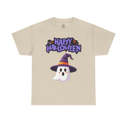 Halloween Ghost Heavy Cotton Tee, Unisex, Cute Shirt, Funny Spooky, Fall Fashion