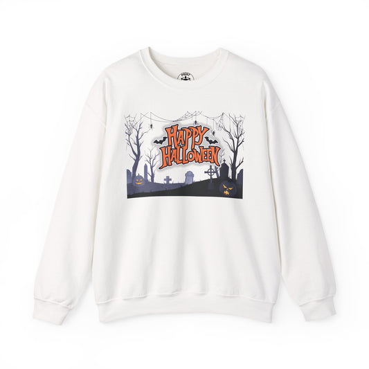Halloween Crewneck Sweatshirt, Unisex Cozy Sweater, Fall Apparel, Spooky Season Outfit, Gift for Halloween Lovers