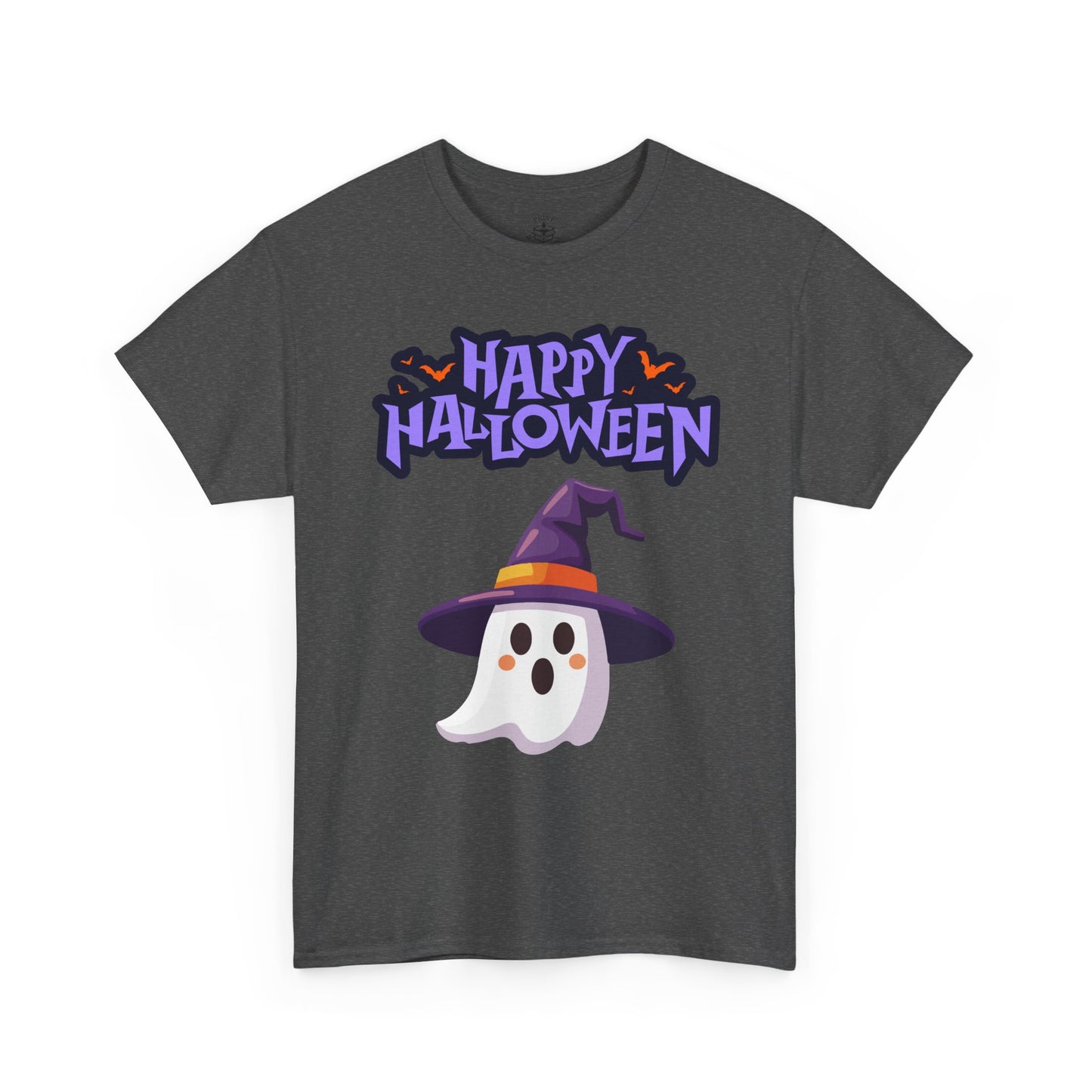Halloween Ghost Heavy Cotton Tee, Unisex, Cute Shirt, Funny Spooky, Fall Fashion