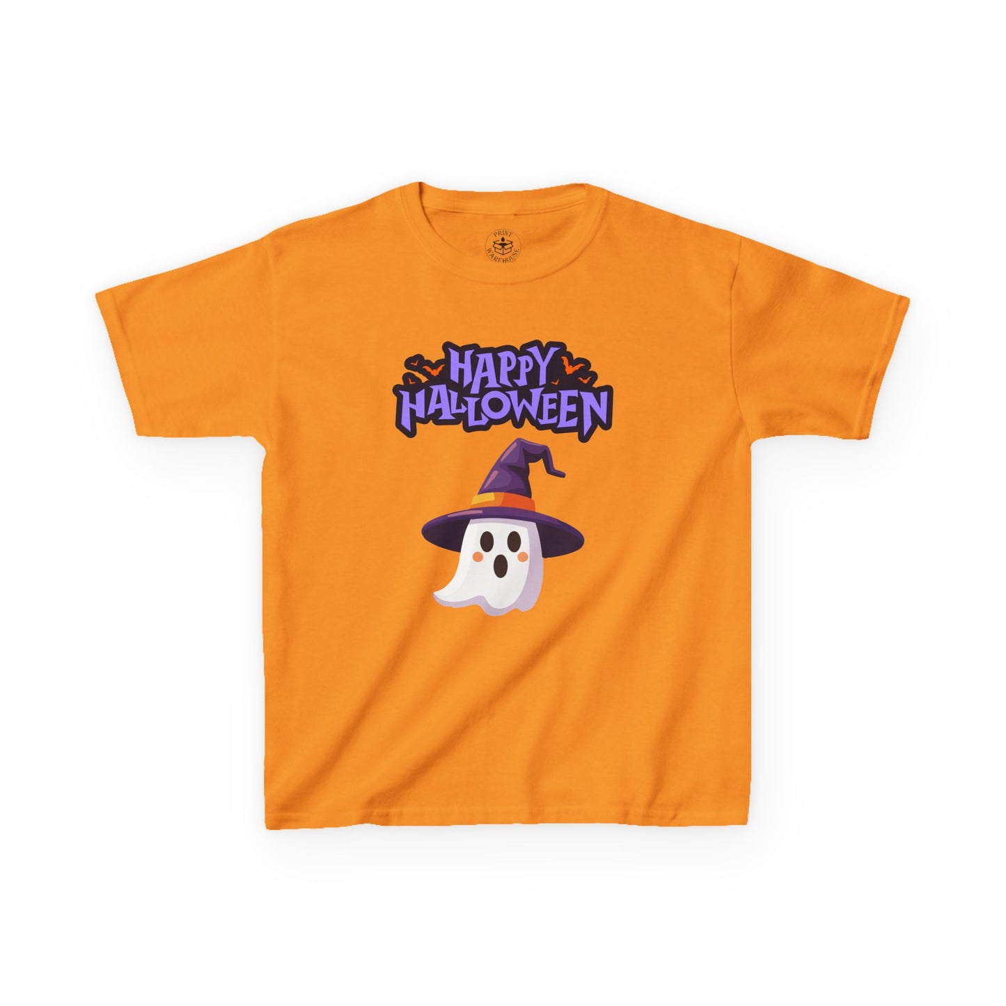 Halloween Kids Tee, Cute Ghost Shirt, Spooky Kids Clothing, Trick or Treat Tee