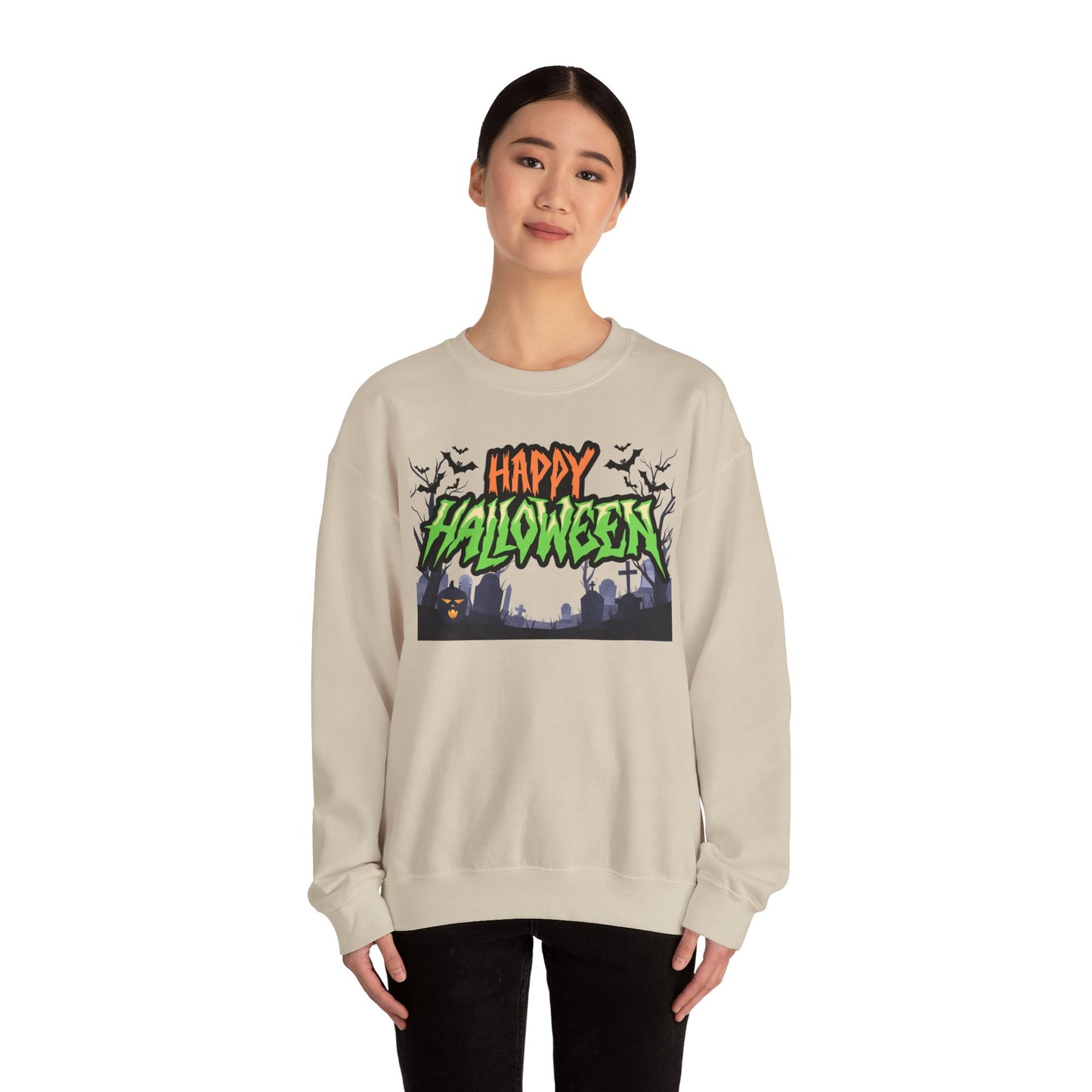 Happy Halloween Crewneck Sweatshirt, Halloween Apparel, Fall Fashion, [...]