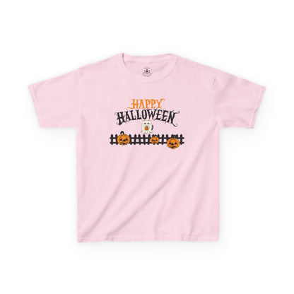 Happy Halloween Kids Tee, Halloween Shirt, Kids Cotton Tee, Trick or Treat Outfit, Festive Kids Apparel