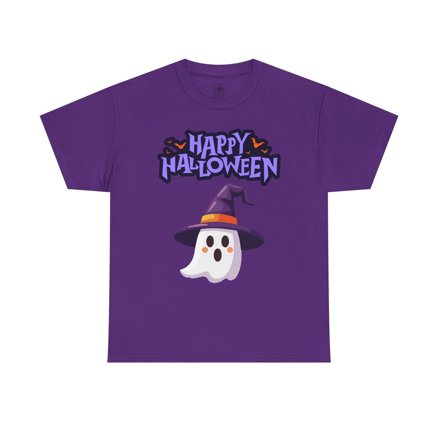 Halloween Ghost Heavy Cotton Tee, Unisex, Cute Shirt, Funny Spooky, Fall Fashion