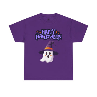 Halloween Ghost Heavy Cotton Tee, Unisex, Cute Shirt, Funny Spooky, Fall Fashion