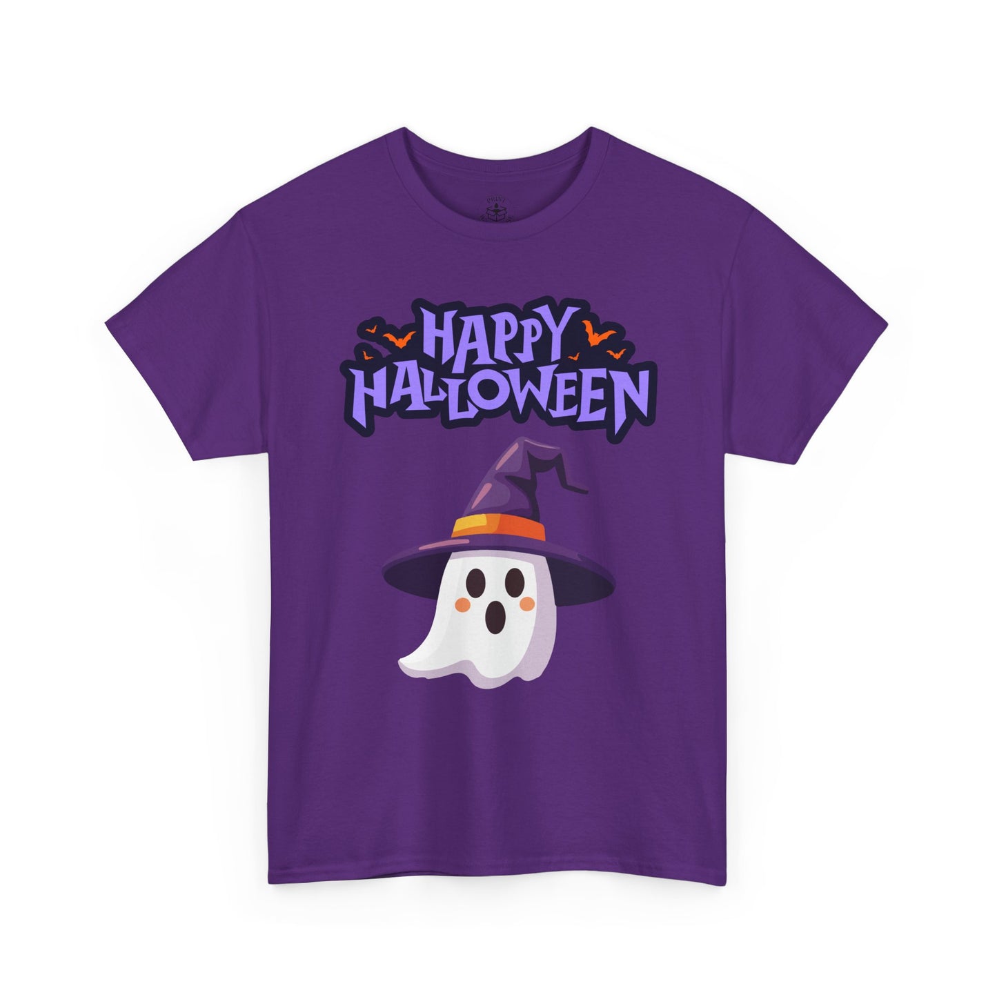 Halloween Ghost Heavy Cotton Tee, Unisex, Cute Shirt, Funny Spooky, Fall Fashion