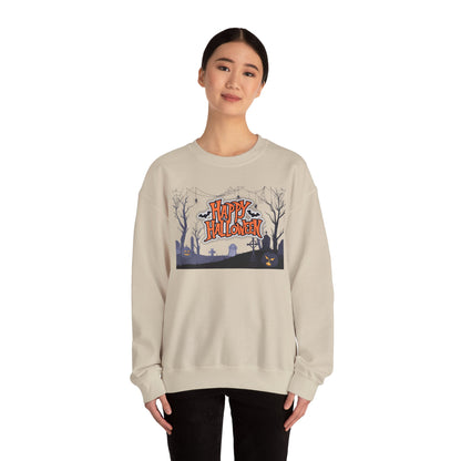 Halloween Crewneck Sweatshirt, Unisex Cozy Sweater, Fall Apparel, Spooky Season Outfit, Gift for Halloween Lovers